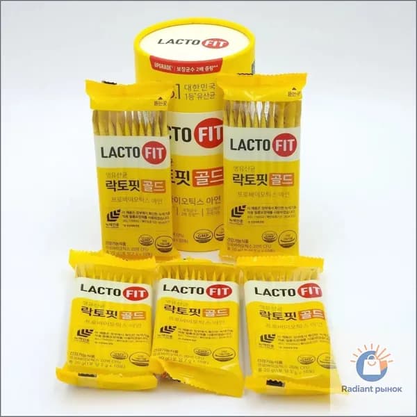 Растворимый напиток с содержанием синбиотиков и пробиотиков Lacto-Fit Probiotics Gold пор. саше, 2 г, 50 шт.