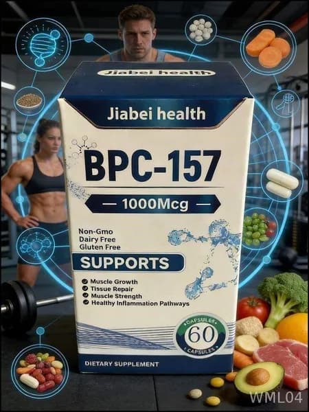 Пептид для заживления ран,желудка,суставов и связок BPC-157 Jiabei health 60 caps/ БПС-157 Jiabei Health 60 капс