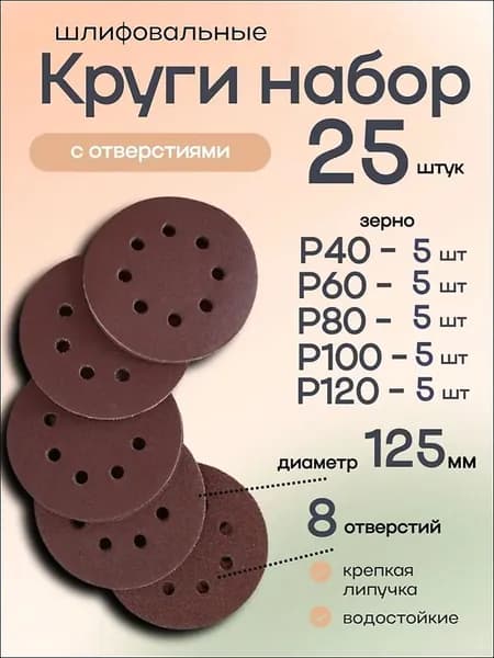 Круг шлифовальный 125
