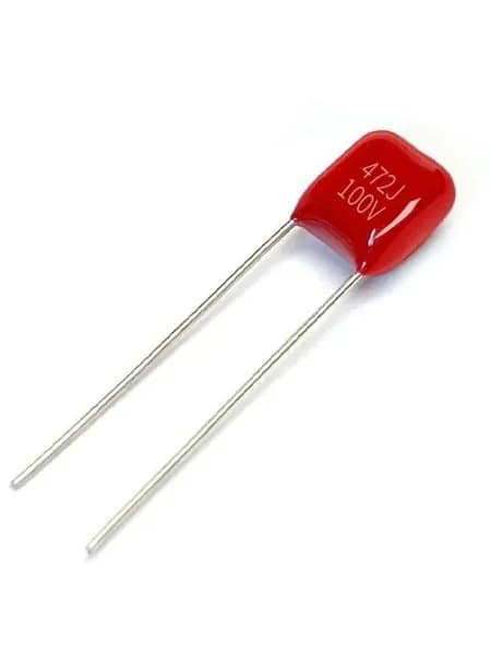 10 шт Пленочный конденсатор CBB 472J 100V 4.7nF ( 4.7 нФ -100 вольт ), 5%, Расстояние между штифтами 5мм