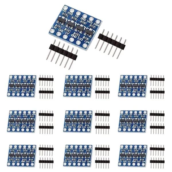 10 шт., 4-канальный преобразователь логического уровня IIC I2C, двунаправленный модуль 3,3 В на 5 В, переключатель для Arduino (упаковка из 10 шт.)