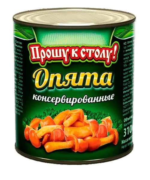 Грибы Прошу к столу! консервированные . ОПЯТА 3100мл 1шт