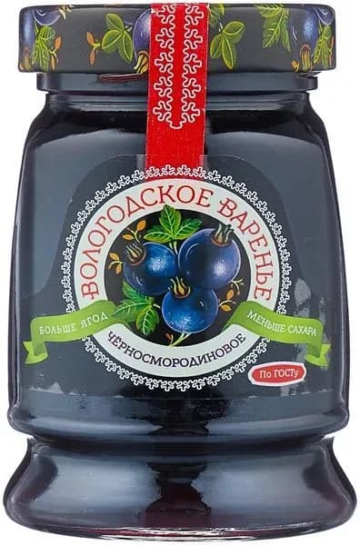 Варенье черносмородиновое Вологодское варенье, 370 г