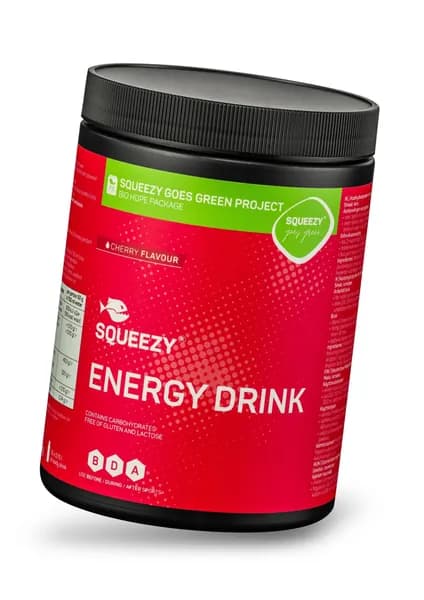 Изотоник с углеводами и электролитами SQUEEZY Energy Drink, 650 г, вишня