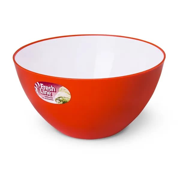 Миска МПл Fresh Line d180 двойн. 1.5л оранж, 1 шт