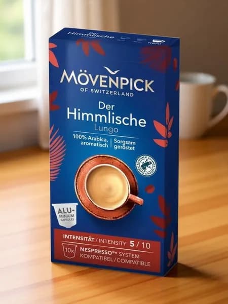 Кофе в капсулах Movenpick Der Himmlishe Lungo для кофемашин системы NESPRESSO - 10 шт., капсульный кофе