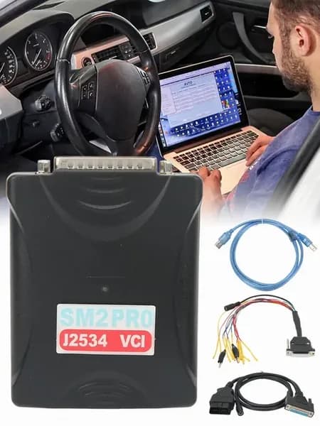 Автосканер набор для диагностики автомобиля SM2 PRO J2534