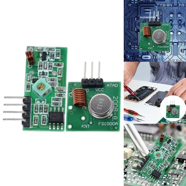 Беспроводной RF-модуль 433 МГц для Arduino (передатчик и приёмник)