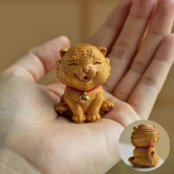 Скульптурная модель двенадцати знаков зодиака-Тигр (высота 2,8 см)