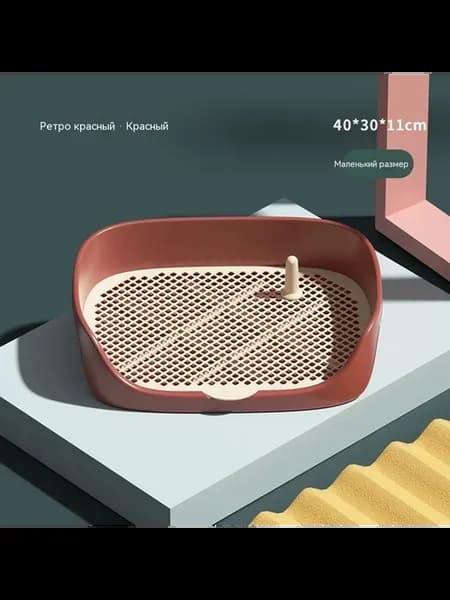 Туалет Ретро красный L