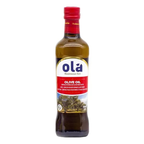 Оливковое масло Ola Pure смесь рафинированное и нерафинированное 500 мл