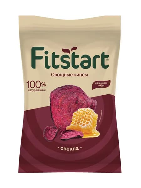 Овощные чипсы FITSTART Свекла со вкусом меда 50г
