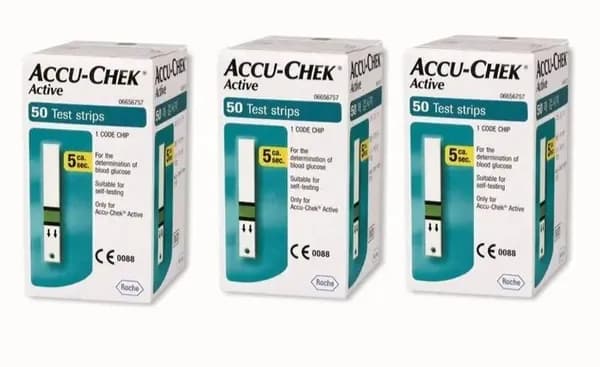 3 kutu Accu-Chek seker Strip Active 50'li / 3 штук Сахарные полоски Акку-Чек Актив 50