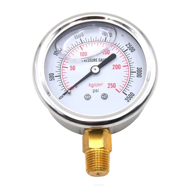 Манометр гидравлический 0 3500 PSI с американской резьбой