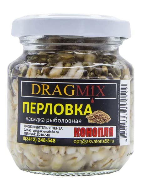 Перловка консервированная DRAGMIX 105гр."Конопля"
