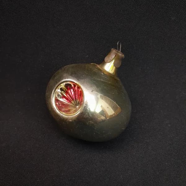 Елочная игрушка СССР,стекло,шар прожектор. Винтаж 143583