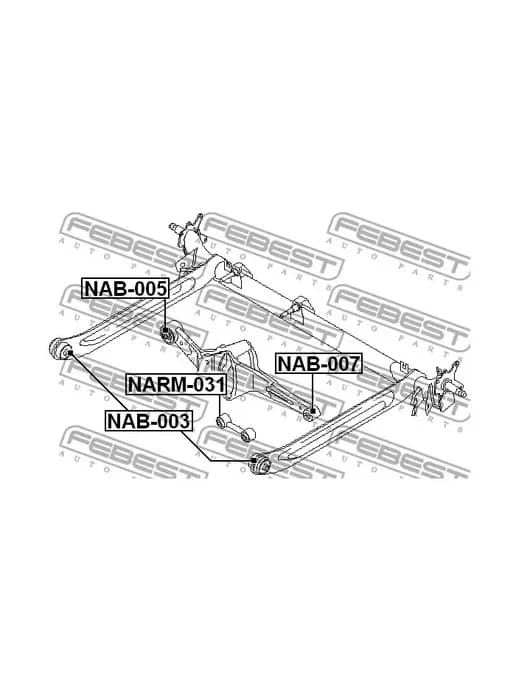 Рычаг подвески NARM031