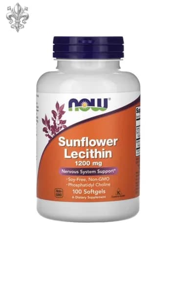 Подсолнечный Лецитин NOW Sunflower Lecithin 1200 mg 100 капсул