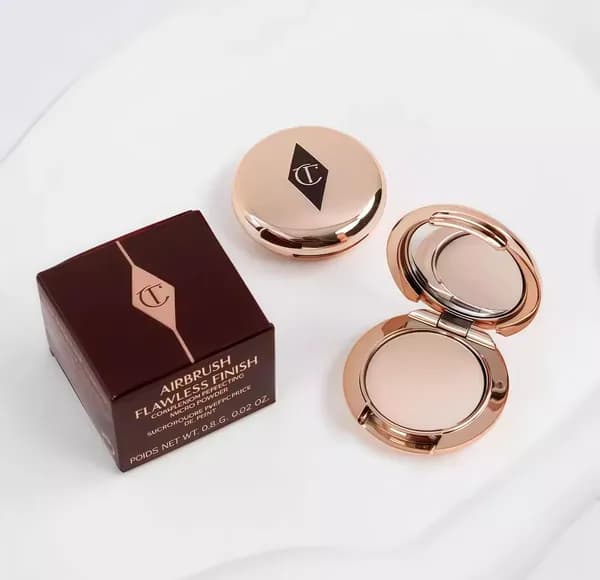 Рассыпчатая пудра Charlotte Tilbury, натуральная, стойкость 24 часа, контроль жирности, 0,8 г