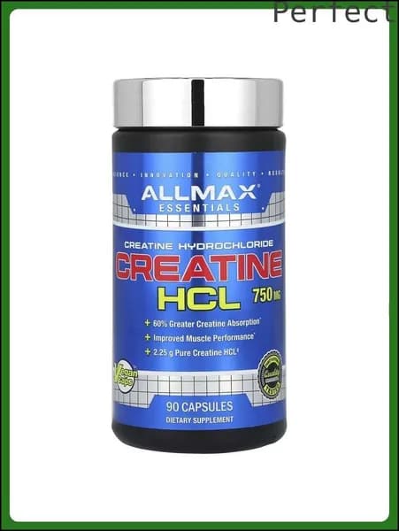Креатиновый комплекс ALLMAX, Креатин гидрохлорид, 750 мг, 90 капсул Perfect