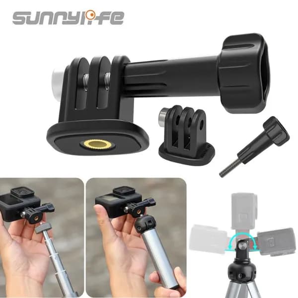Sunnylife Переходное крепление для Insta360/DJI/GoPro с резьбовым креплением на 1/4 дюйма