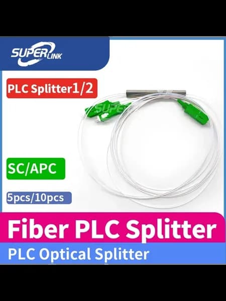 PLC сплиттер 1x2 SC APC 1 2, 10 pcs