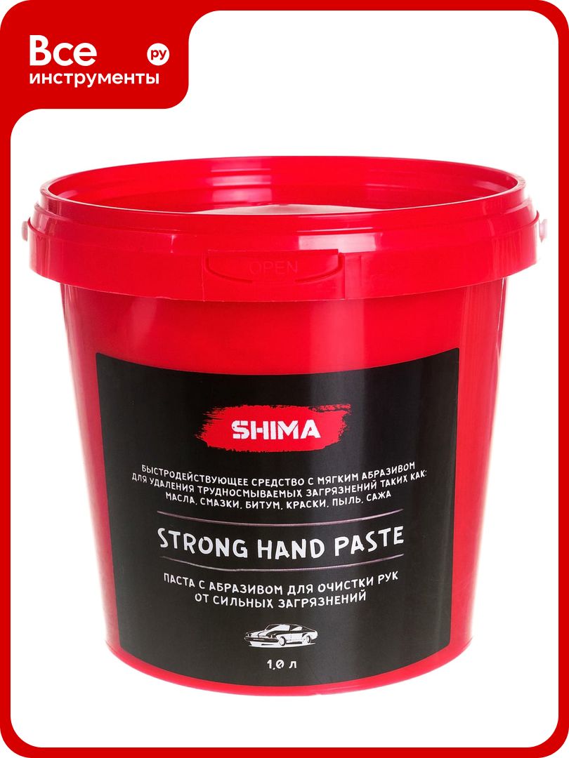 Паста с абразивом для очистки рук SHIMA DETAILER STRONG HAND PASTE 1 л 4603740920469
