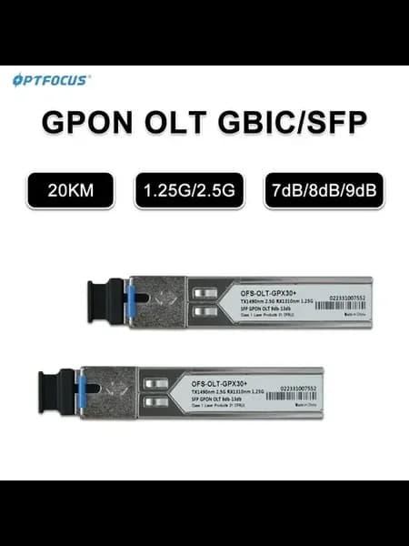 OPTFOCUS EPON GBIC 2,5G 1,25G 20км SC APC other OLT 9dB