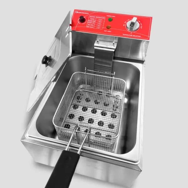 Фритюрница KARSTONTECH KS-F60, 6 литров, 2.5 кВт, нержавеющая сталь
