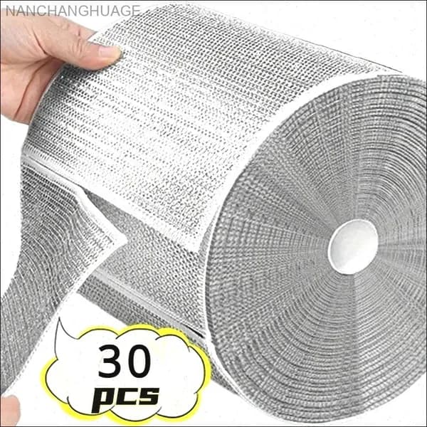 Салфетки для уборки, серый-4, 20X20 см, 30 шт.