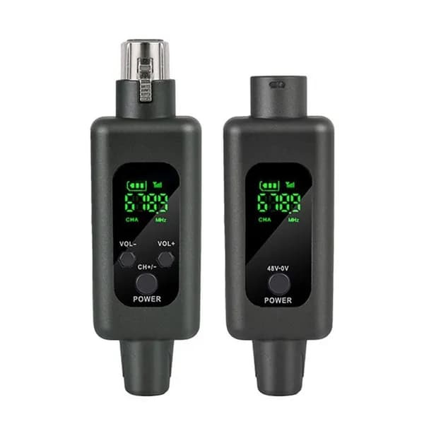 (Q T S U) 2.4G Беспроводная Микрофонная Система XLR Адаптер Микрофонного Конвертера