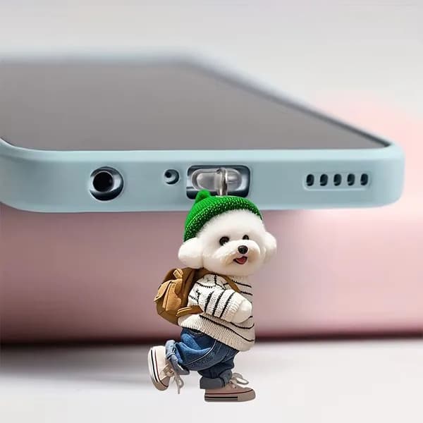 Заглушка для мобильного телефона в форме животного с принтом для iPhone
