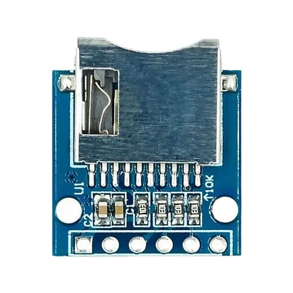 Модуль для карты microSD с интерфейсом SPI, преобразованием уровней напряжения и крепёжными отверстиями