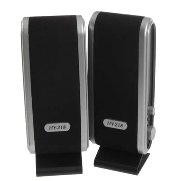 Shirley-2 шт. USB компьютерные колонки Портативный стерео динамик 3,5 мм с разъемом совместим наушников настольных ПК, ноутбуков