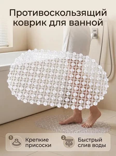 Коврик для ванной 36x66 см