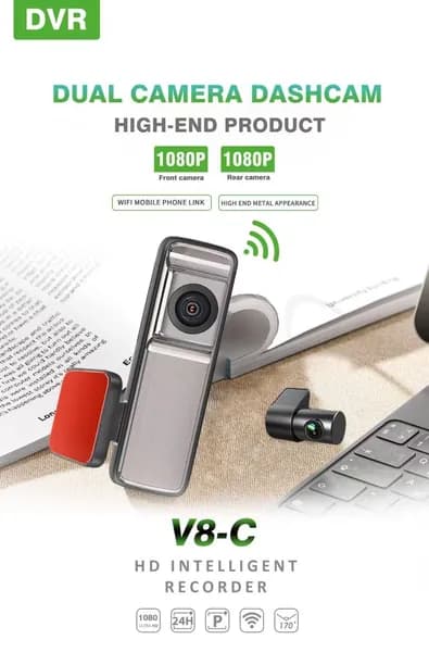 Видеорегистратор автомобильный с Wi-Fi, 1080р