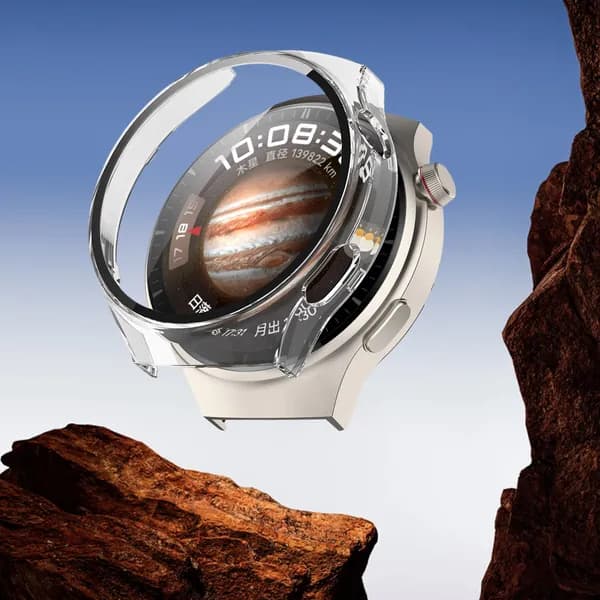 Чехол-пленка для Huawei Watch 4 Pro из поликарбоната и закалённого стекла