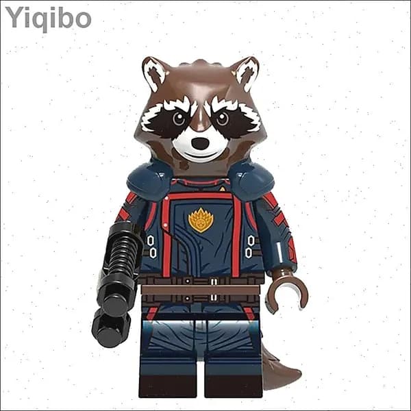Фигурка Marvel, енот Ракета (Стражи Галактики 3), конструктор