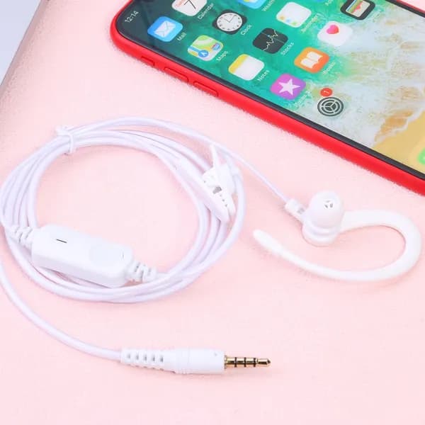 Наушники-гарнитура PTT с креплением на ухо, белые, 3,5 мм, для рации Xiaomi MiJia 1S