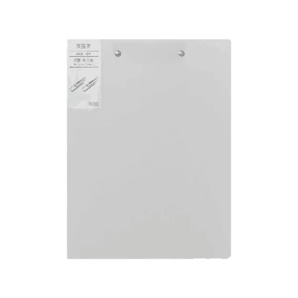 (1 шт.) A4 Morandi Powerful clip Creative Office Data Box-серый-Двойная клипса