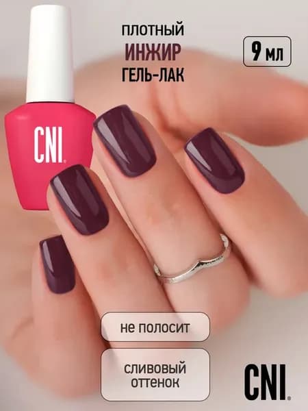 Гель лак для ногтей фиолетовый Инжир 9мл