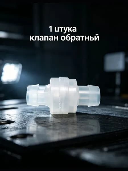 Обратный клапан для ПВХ-шланга, подходит для орошения, водяных насосов, фильтров и аквариумов, пружинная конструкция, диаметр 18 мм, белый, 1 шт.