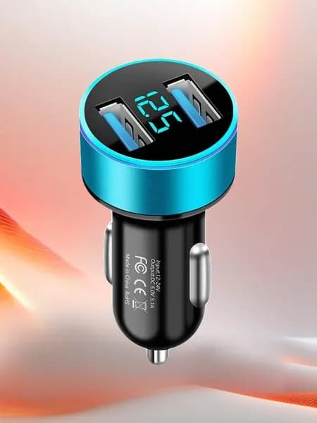 Автомобильное зарядное устройство Dual USB Сверхбыстрая зарядка