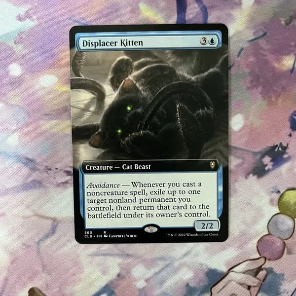 Кастомные прокси-карты высокого качества, MTG PROXY CARDS фойловые карты не, стандартный размер Displacer Kitten 560