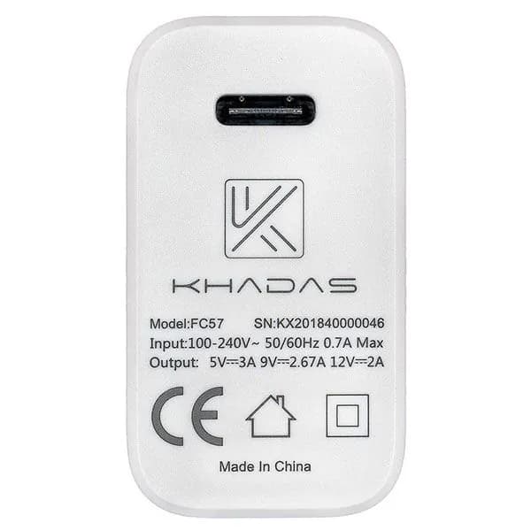 Адаптер питания USB-C 24W для Khadas Edge, Edge-V, VIM3