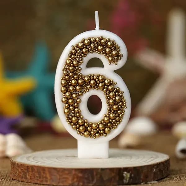 Свечи для торта цифра 0, цифра 1, 7 см