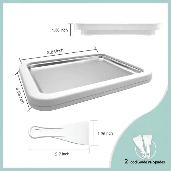Роликовая машина для мороженого с LED подсветкой, комплект 2 в 1 для домашних десертов, для детей и взрослых.