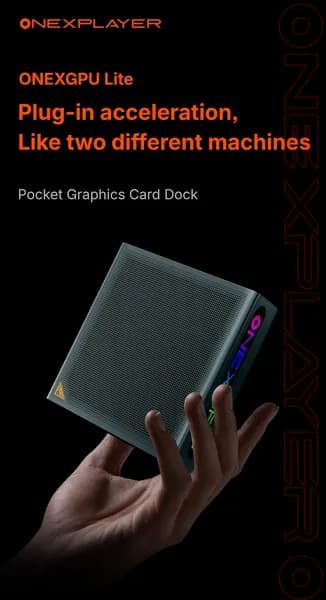 OneXPlayer ONEXGPU Lite Игровой ноутбук, RAM 8 ГБ, AMD Radeon RX 7600 (8 Гб), черный матовый