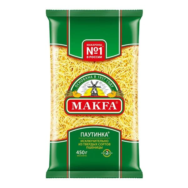 Макаронные изделия Makfa Вермишель паутинка 450 г