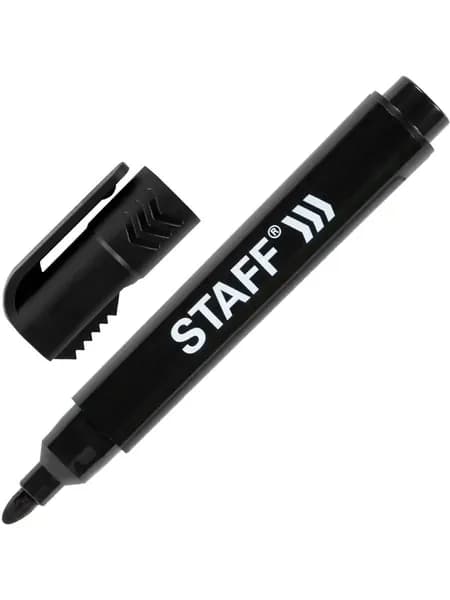 Маркер спиртовой Staff Basic Logistic Pm-150, перманентный, с колпачком для вскрытия коробок, черный